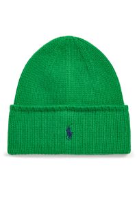 Polo Ralph Lauren Czapka 455954355005 Zielony. Kolor: zielony. Materiał: wełna, materiał #1