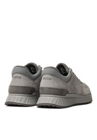 ecco - Buty outdoorowe męskie szare ECCO Exostride M LOW. Kolor: szary. Materiał: materiał, skóra. Szerokość cholewki: normalna. Wzór: jednolity #5