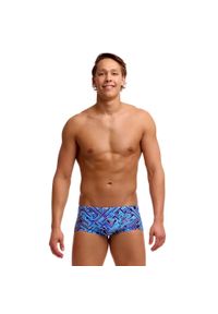 FUNKY TRUNKS - Kąpielówki Funky Trunks Blue Bits - trunki męskie. Kolor: niebieski #1