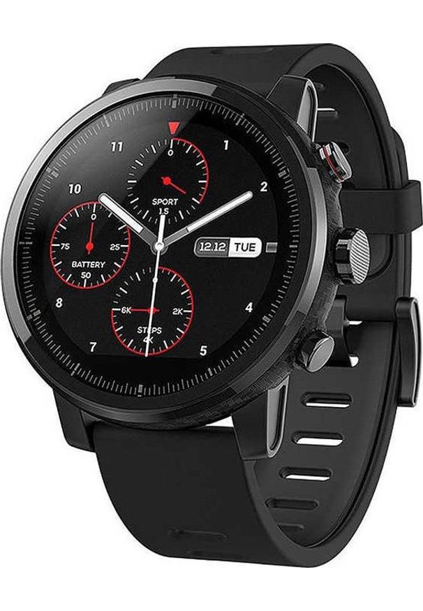 AMAZFIT - Smartwatch Amazfit Stratos Czarny (WA1619TY1N). Rodzaj zegarka: smartwatch. Kolor: czarny