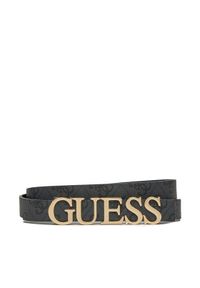 Guess Pasek Damski BW9204 P5120 Szary. Kolor: szary. Materiał: skóra