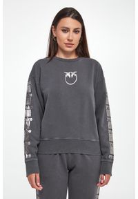 Pinko - Bluza damska crewneck z logo Mindelo PINKO #5