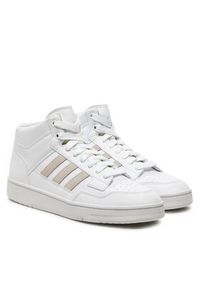 Adidas - adidas Sneakersy Rapid Court Mid JP5864 Biały. Kolor: biały. Materiał: skóra