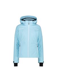 Kurtka damska narciarska CMP 33W0636. Typ kołnierza: kaptur. Kolor: niebieski. Materiał: softshell. Sezon: zima. Sport: narciarstwo #1