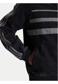 Adidas - adidas Bluza adicolor First Black Denim JW5883 Czarny Regular Fit. Kolor: czarny. Materiał: bawełna, jeans #3