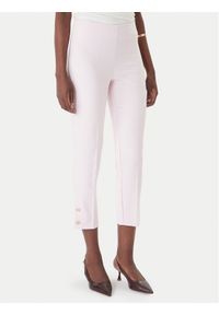 Rinascimento Spodnie materiałowe CFC0128641003 Różowy Slim Fit. Kolor: różowy. Materiał: materiał #1