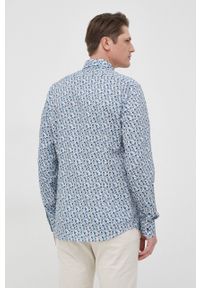 Karl Lagerfeld koszula bawełniana 521609.605003 męska slim z kołnierzykiem klasycznym. Typ kołnierza: kołnierzyk klasyczny. Kolor: niebieski. Materiał: bawełna. Styl: klasyczny #5