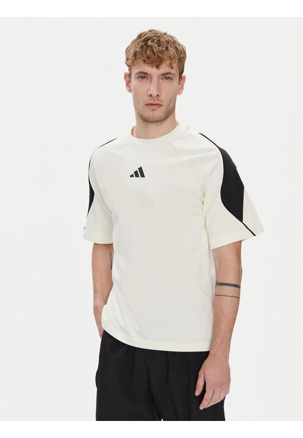 Adidas - adidas T-Shirt Stadium JX5640 Biały Regular Fit. Kolor: biały. Materiał: bawełna