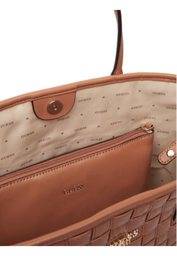 Guess Torebka Sandy HWWG84 18230 Brązowy. Kolor: brązowy. Materiał: skórzane