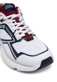 TOMMY HILFIGER - Tommy Hilfiger Sneakersy Th Dynafast Tech FM0FM05450 Biały. Kolor: biały. Materiał: skóra #5