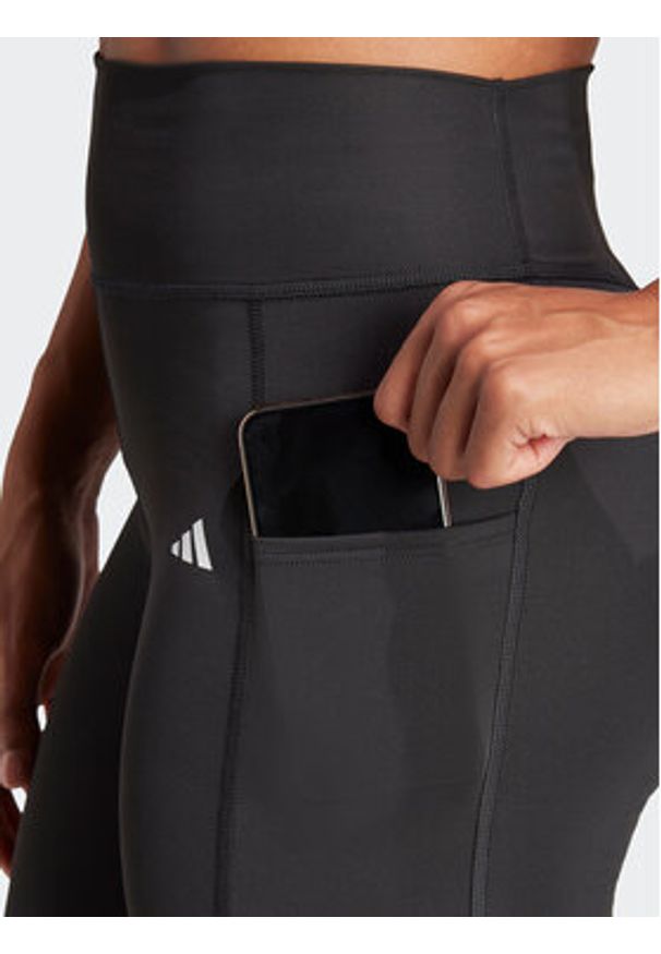 Adidas - adidas Legginsy Optime IQ2688 Czarny Slim Fit. Kolor: czarny. Materiał: syntetyk