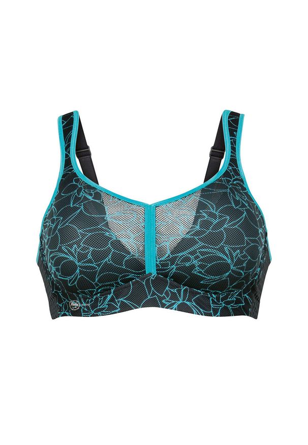 ANITA ACTIVE - Stanik do biegania Air Control mit Delta Pad z wysoki poziomem podtrzymywania. Kolor: niebieski. Materiał: elastan, poliester, poliamid. Sport: bieganie