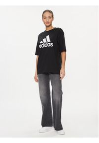 Adidas - adidas T-Shirt Essentials Big Logo Boyfriend T-Shirt HR4931 Czarny Loose Fit. Kolor: czarny. Materiał: bawełna