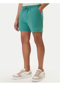 Tommy Jeans Szorty sportowe Contrast Linear DM0DM22697 Zielony Regular Fit. Kolor: zielony. Materiał: bawełna. Styl: sportowy #1