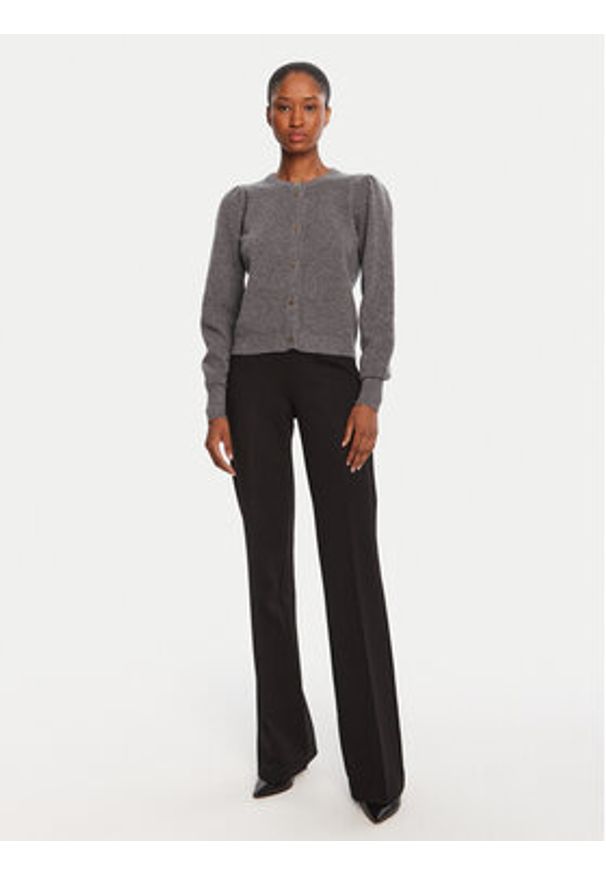 TwinSet - TWINSET Spodnie materiałowe 252TP2602 Czarny Flare Fit. Kolor: czarny. Materiał: wiskoza