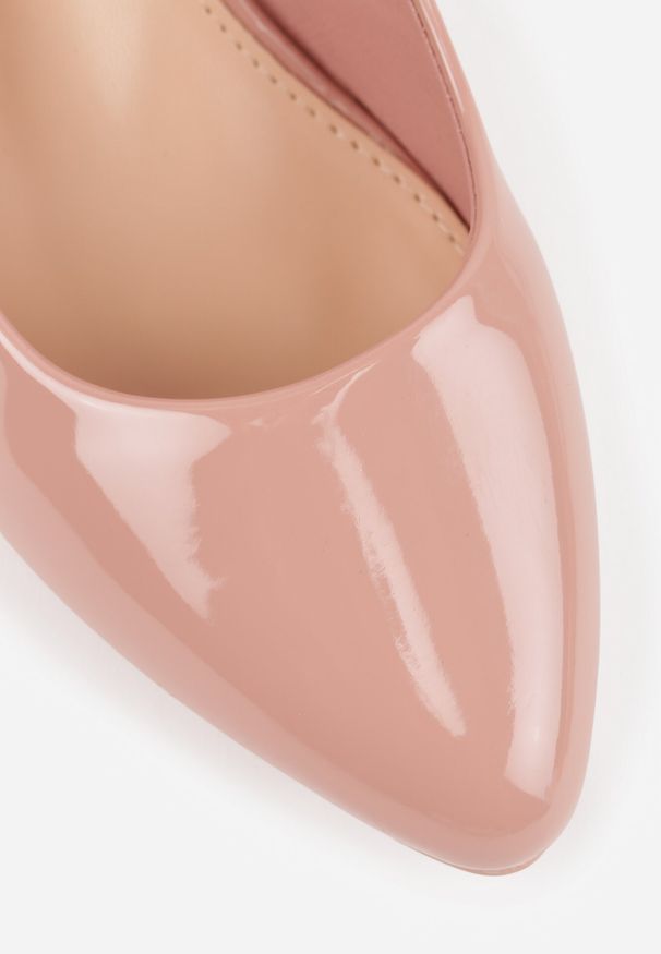 Born2be - Różowe Czółenka Philenope. Wysokość cholewki: przed kostkę. Zapięcie: bez zapięcia. Kolor: różowy. Materiał: lakier. Szerokość cholewki: normalna. Wzór: jednolity. Styl: klasyczny, elegancki