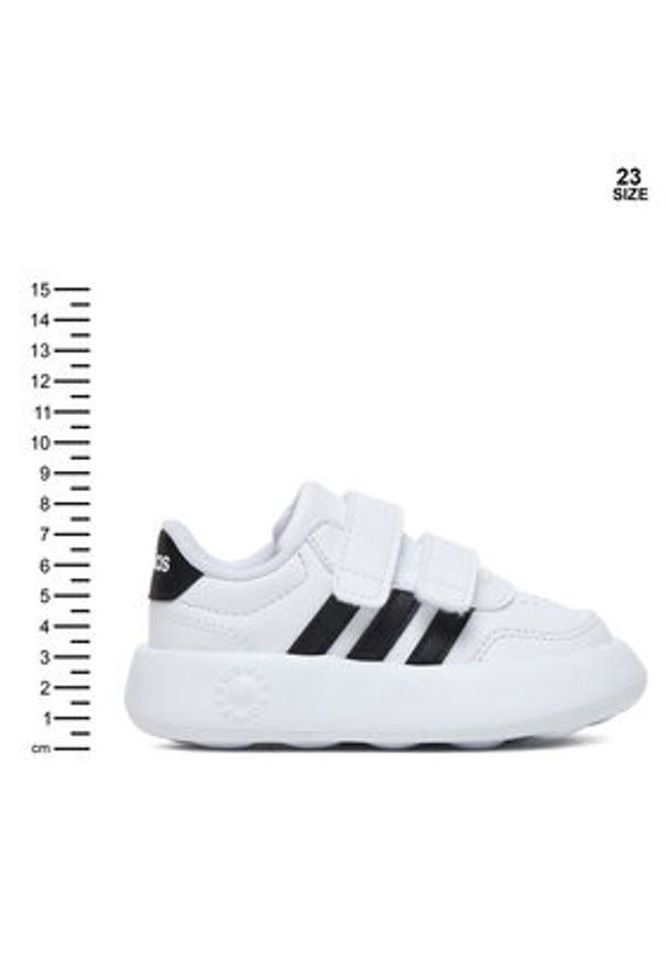Adidas - adidas Sneakersy Breaknet 3.0 JS3680 Biały. Kolor: biały. Materiał: skóra