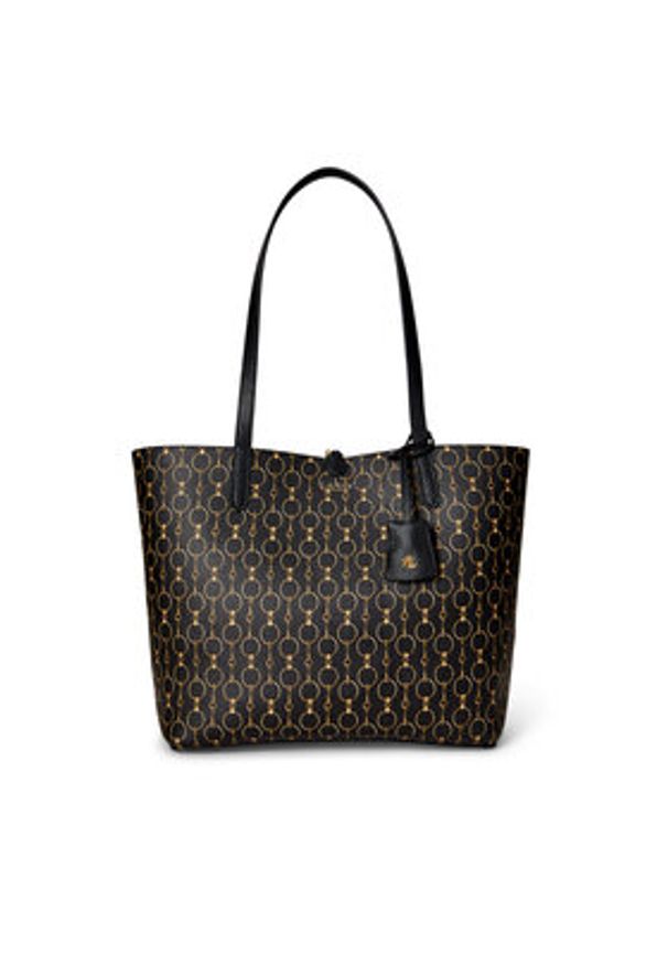 Lauren Ralph Lauren - LAUREN RALPH LAUREN Torebka 431795329073 Czarny. Kolor: czarny. Materiał: skórzane