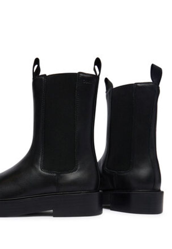 Calvin Klein Sztyblety Convate Welt Chelsea Lth YW0YW01905 Czarny. Kolor: czarny. Materiał: skóra
