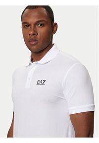 EA7 Emporio Armani Polo 8NPF14 PJVQZ 1100 Biały Regular Fit. Typ kołnierza: polo. Kolor: biały. Materiał: bawełna #4