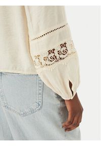 Vero Moda Koszula Stacy 10343458 Kremowy Loose Fit. Kolor: kremowy. Materiał: wiskoza #5
