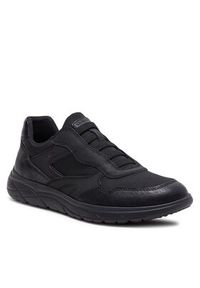 Geox Sneakersy U Portello U45E1A 0EK11 C9999 Czarny. Kolor: czarny. Materiał: skóra #4