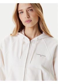 Tommy Jeans Bluza Linear DW0DW21163 Écru Boxy Fit. Materiał: bawełna #3