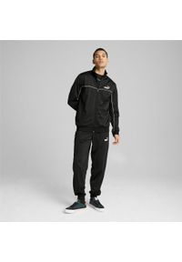 Puma - Męski dres z wypustką PUMA Black. Kolor: czarny. Materiał: dresówka