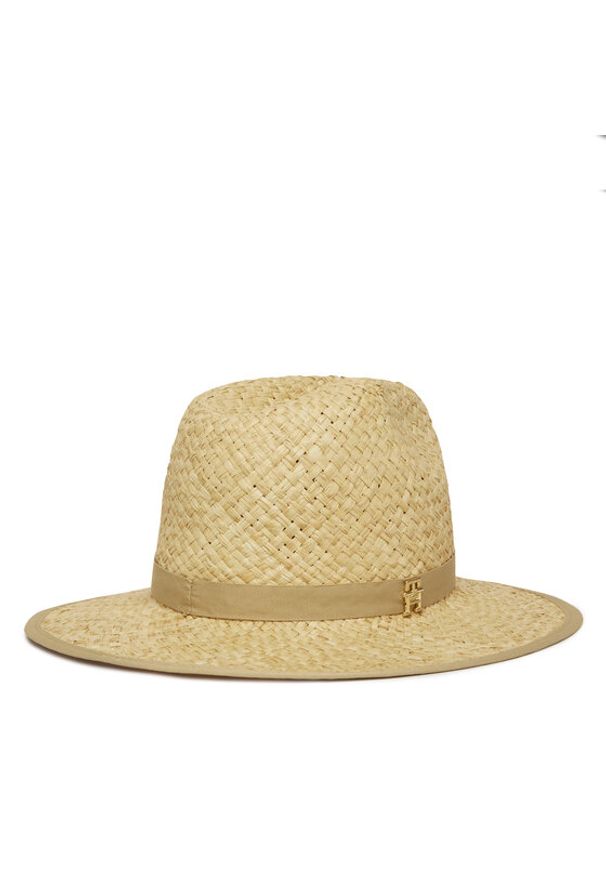 TOMMY HILFIGER - Tommy Hilfiger Kapelusz Premium Beach Fedora AW0AW17135 Beżowy. Kolor: beżowy