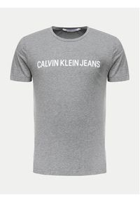 Calvin Klein Jeans T-Shirt Core Institutional Logo J30J307855 Szary Regular Fit. Kolor: szary. Materiał: bawełna