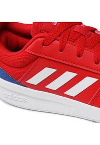 Adidas - adidas Buty Tensaur K GZ7717 Czerwony. Kolor: czerwony. Materiał: skóra