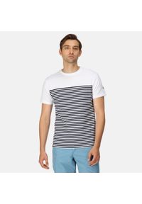 Regatta - Shorebay męska turystyczna koszulka z krótkim rękawem. Kolor: biały. Długość rękawa: krótki rękaw. Długość: krótkie