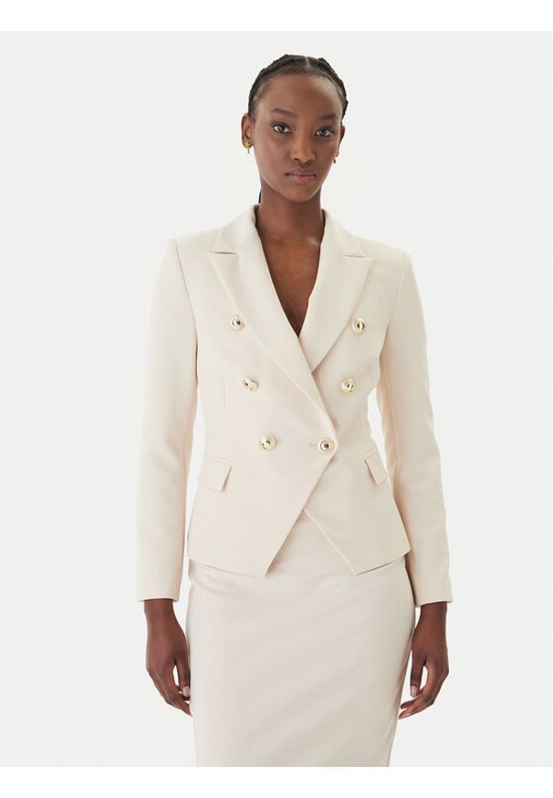 Rinascimento Marynarka CFC0128639003 Beżowy Regular Fit. Kolor: beżowy. Materiał: syntetyk