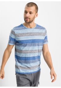 bonprix - T-shirt z bawełny organicznej. Kolor: niebieski. Materiał: bawełna #1