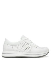 Rieker Sneakersy N4515-80 Biały. Kolor: biały. Materiał: skóra