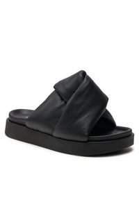 Inuikii Klapki Soft Crossed 70104-140 Czarny. Kolor: czarny. Materiał: skóra
