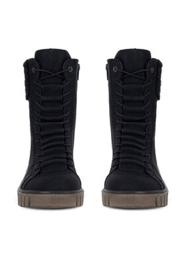 Rieker Trzewiki Y3467-00 Czarny. Kolor: czarny. Materiał: materiał