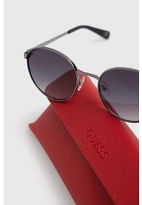 Guess okulary przeciwsłoneczne kolor szary. Kształt: okrągłe. Kolor: szary #5