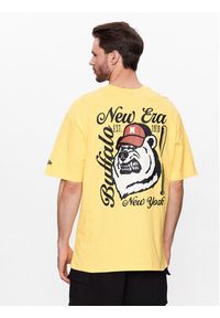 New Era T-Shirt Heritage Bear Graphic 60332232 Żółty Oversize. Kolor: żółty. Materiał: bawełna
