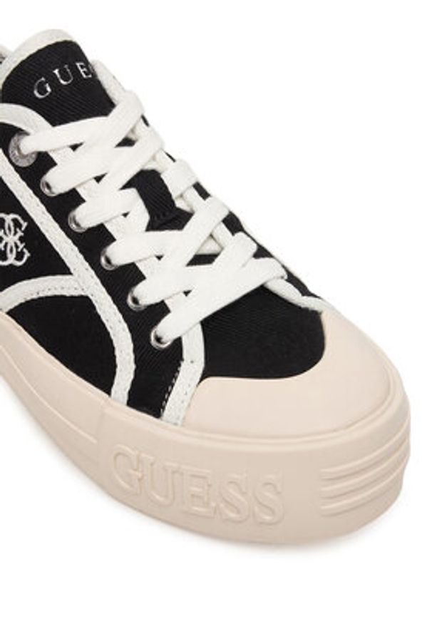 Guess Trampki FLPISS FAL12 Czarny. Kolor: czarny. Materiał: materiał