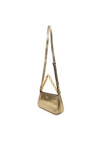 Pinko - PINKO Torebka Half Moon Baguette Mini AI 25-26 PLTT 105069 A2O9 Złoty. Kolor: złoty. Materiał: skórzane #6