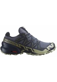 salomon - Buty do biegania męskie Salomon Speedcross 6 Gtx Gore-tex. Kolor: brązowy, wielokolorowy, szary, beżowy. Materiał: materiał. Szerokość cholewki: normalna. Technologia: Gore-Tex. Model: Salomon Speedcross