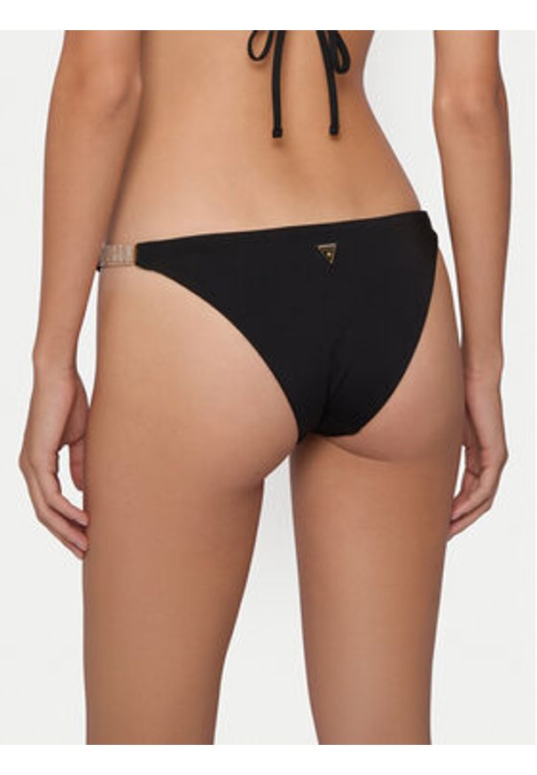 Guess Dół od bikini E6GO26 KG272 Czarny. Kolor: czarny. Materiał: syntetyk