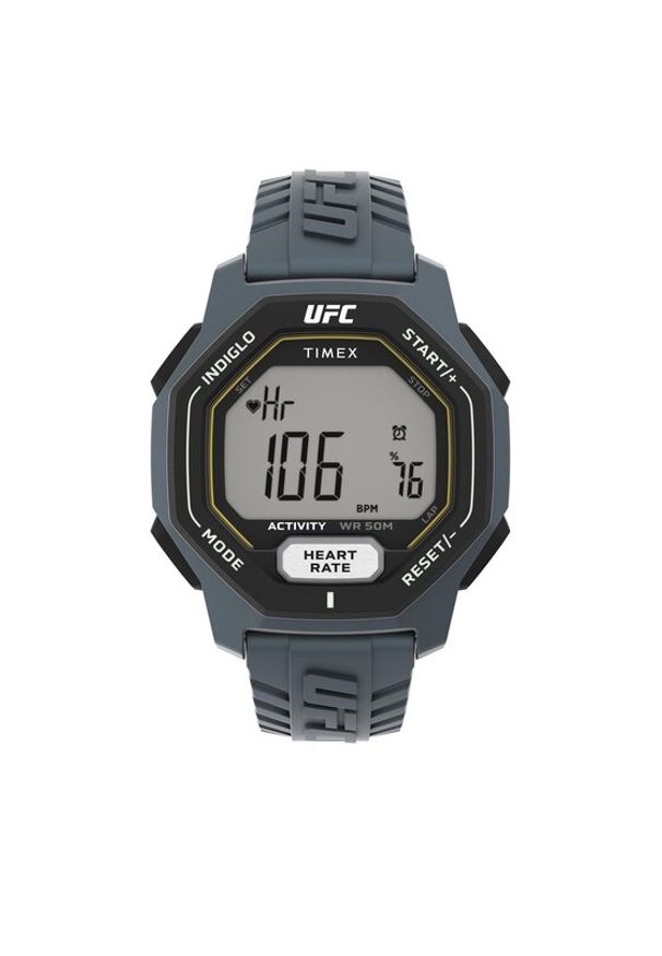 Timex Zegarek Ufc SparK TW2V83900 Szary. Kolor: szary. Materiał: syntetyk