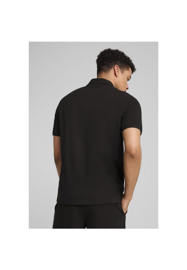 Koszulka Puma Ess No. 1 Logo Pique Polo, Mężczyźni. Typ kołnierza: polo. Kolor: czarny. Materiał: bawełna, materiał