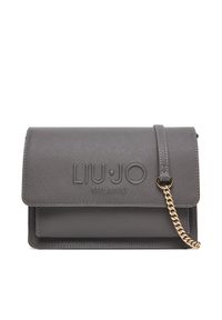 Liu Jo Torebka Ecs M Crossbody AF5152 E0087 Szary. Kolor: szary. Materiał: skórzane