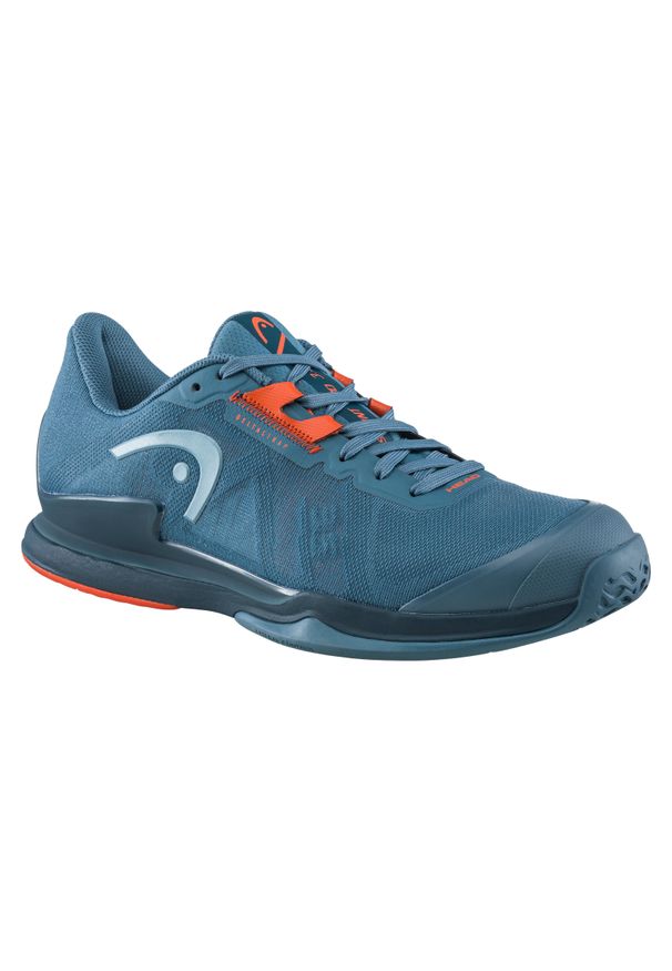 Buty tenisowe męskie Head Sprint Pro 3.5 na każdą nawierzchnię. Kolor: niebieski, wielokolorowy, pomarańczowy, szary. Sport: bieganie, tenis