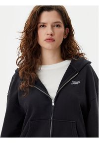 Tommy Jeans Bluza Script Logo DW0DW20303 Czarny Boxy Fit. Kolor: czarny. Materiał: bawełna #5
