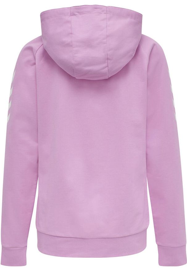 Bluza do piłki ręcznej damska Hummel hmlGO Zip z kapturem. Typ kołnierza: kaptur. Kolor: fioletowy, wielokolorowy, różowy. Sezon: zima, jesień. Sport: piłka ręczna