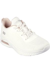 skechers - Buty Kobieta Skechers Squad Air biały. Kolor: biały. Materiał: syntetyk, tkanina, materiał. Model: Skechers Sport. Sport: bieganie